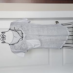 ZSupply white v-neck shirt. Sheer. Size xs